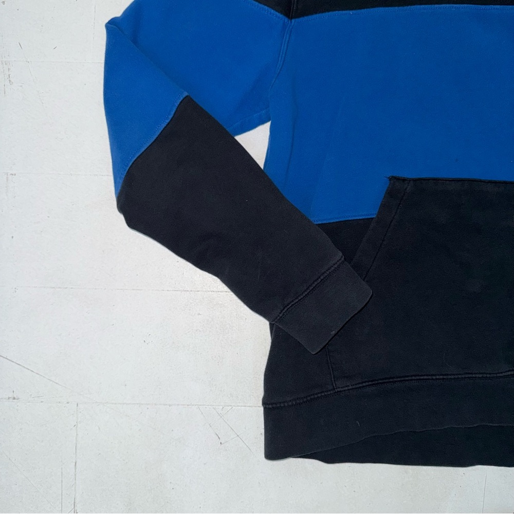 Vintage DC Men's Hoodie with Black and Blue Design 90s Skateboard Retro - Picture 3 of 5